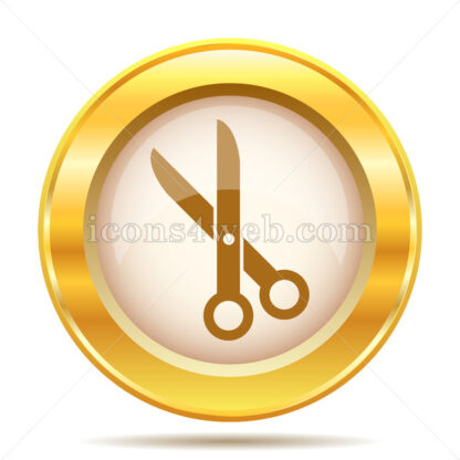 Cut golden button - Website icons