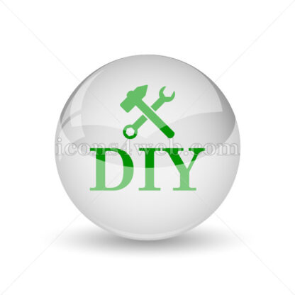 DIY glossy icon. DIY glossy button - Website icons
