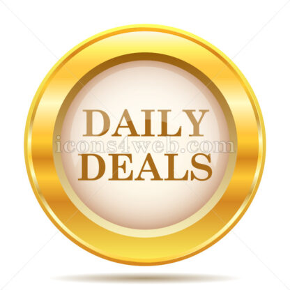 Daily deals golden button - Website icons