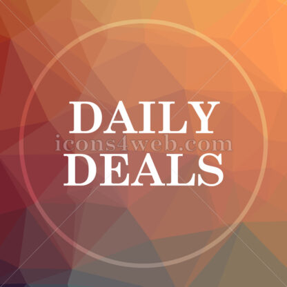 Daily deals low poly icon. Website low poly icon - Website icons