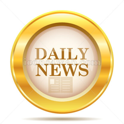 Daily news golden button - Website icons