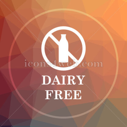 Dairy free low poly icon. Website low poly icon - Website icons