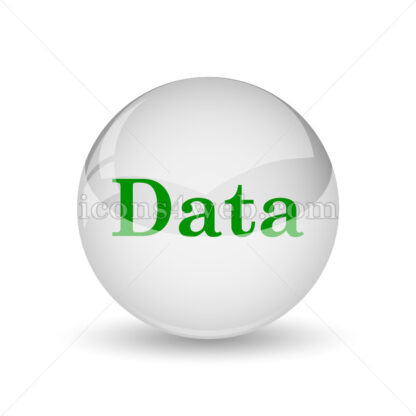 Data glossy icon. Data glossy button - Website icons