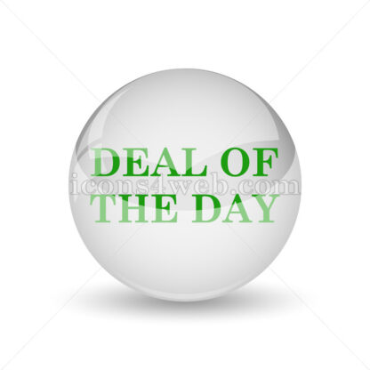 Deal of the day glossy icon. Deal of the day glossy button - Website icons
