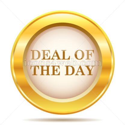 Deal of the day golden button - Website icons