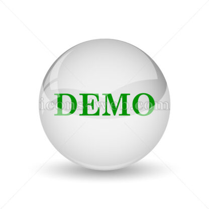Demo glossy icon. Demo glossy button - Website icons