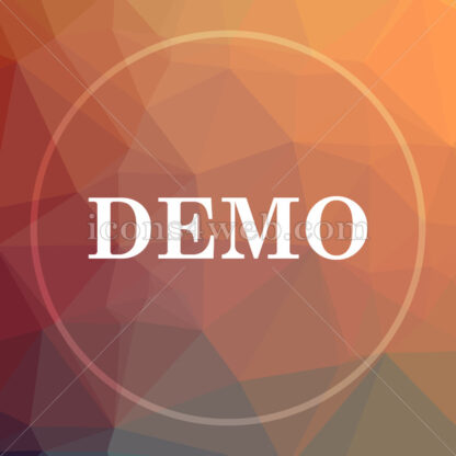 Demo low poly icon. Website low poly icon - Website icons