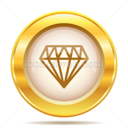 Diamond golden button - Website icons