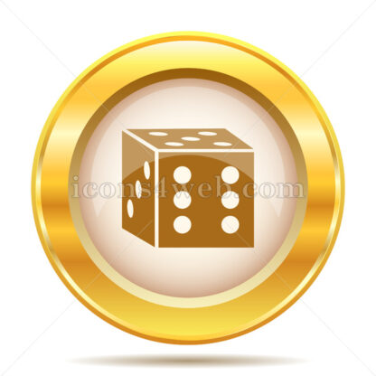 Dice golden button - Website icons