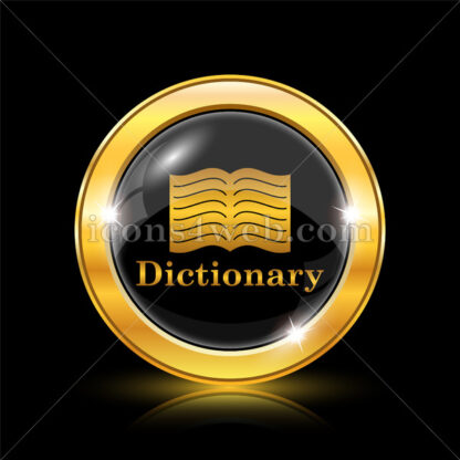 Dictionary golden icon. - Website icons