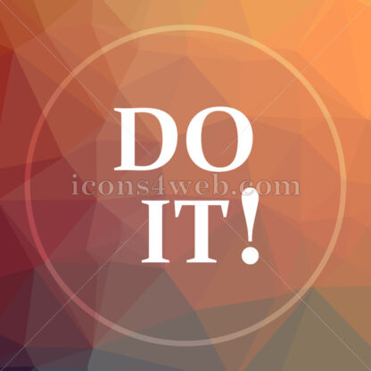 Do it low poly icon. Website low poly icon - Website icons