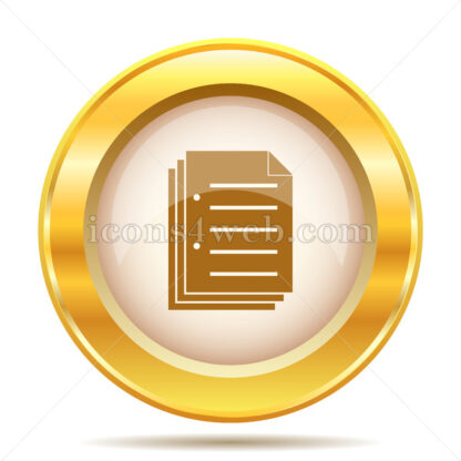 Document golden button - Website icons