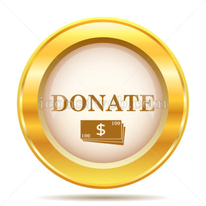 Donate golden button - Website icons