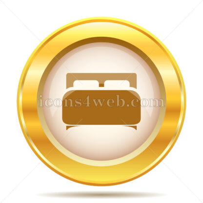 Double bed golden button - Website icons
