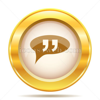 Double quotes golden button - Website icons