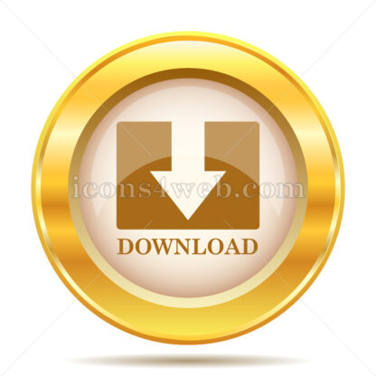 Download golden button - Website icons