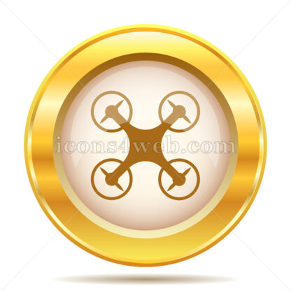 Drone golden button - Website icons