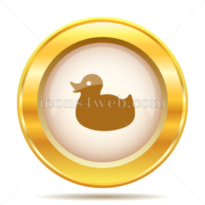 Duck golden button - Website icons