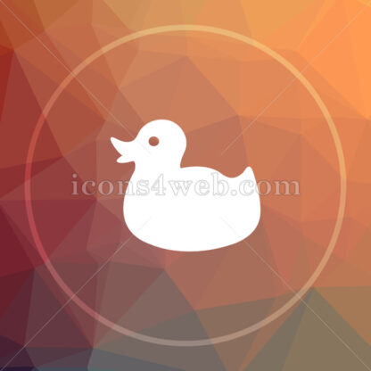 Duck low poly icon. Website low poly icon - Website icons