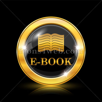 E-book golden icon. - Website icons