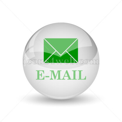 E-mail glossy icon. E-mail glossy button - Website icons