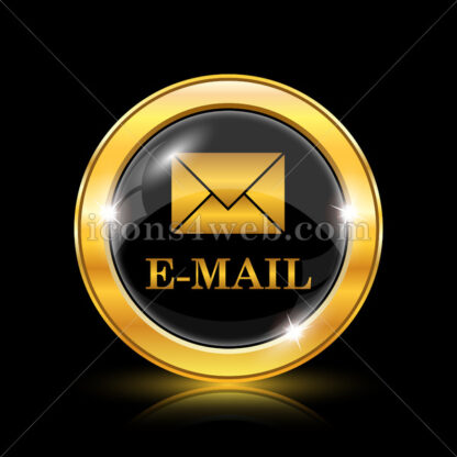 E-mail golden icon. - Website icons