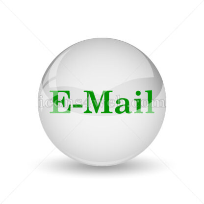 E-mail text glossy icon. E-mail text glossy button - Website icons