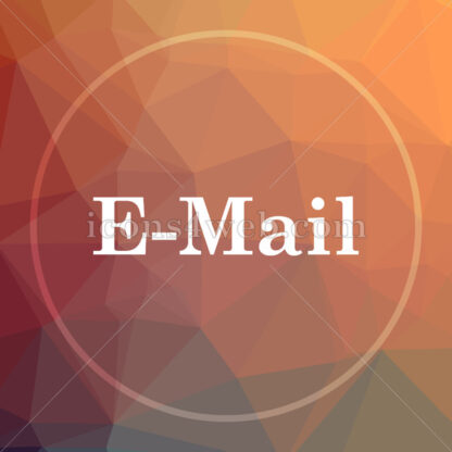 E-mail text low poly icon. Website low poly icon - Website icons