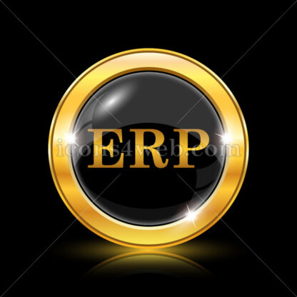 ERP golden icon. - Website icons