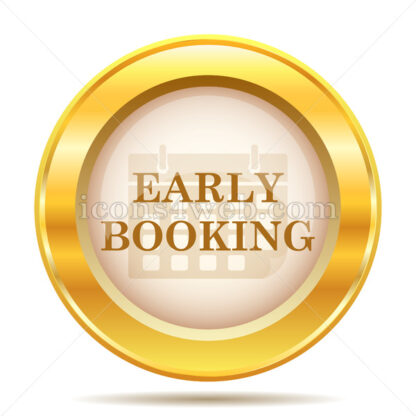 Early booking golden button - Website icons