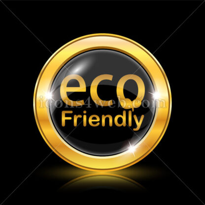Eco Friendly golden icon. - Website icons