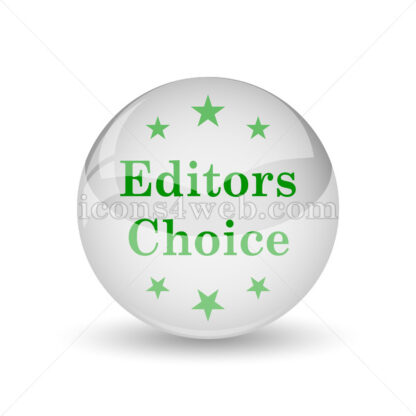 Editors choice glossy icon. Editors choice glossy button - Website icons