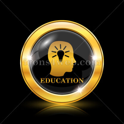 Education golden icon. - Website icons