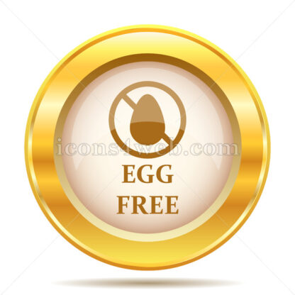 Egg free golden button - Website icons
