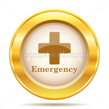 Emergency golden button - Website icons