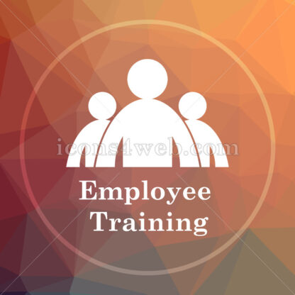 Employee training low poly icon. Website low poly icon - Website icons