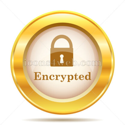 Encrypted golden button - Website icons