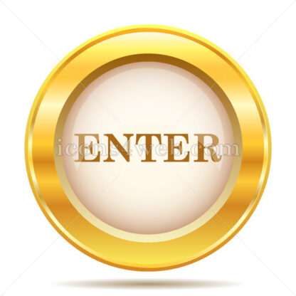 Enter golden button - Website icons