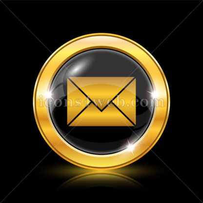 Envelope golden icon. - Website icons
