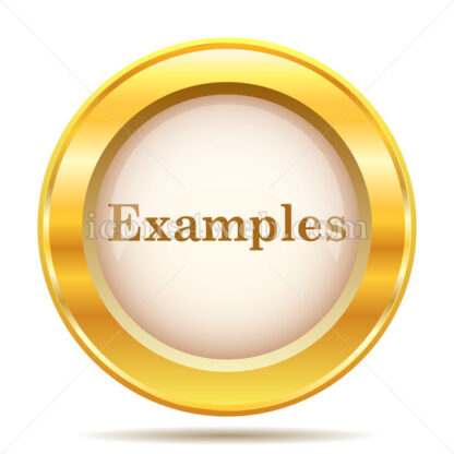 Examples golden button - Website icons