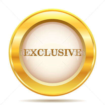 Exclusive golden button - Website icons