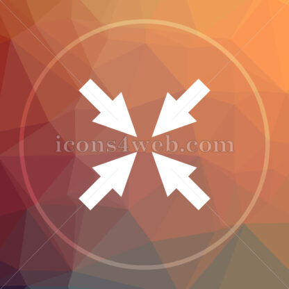 Exit full screen low poly icon. Website low poly icon - Website icons