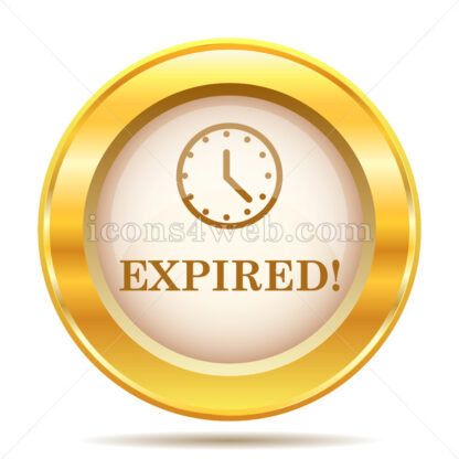 Expired golden button - Website icons