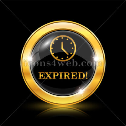 Expired golden icon. - Website icons