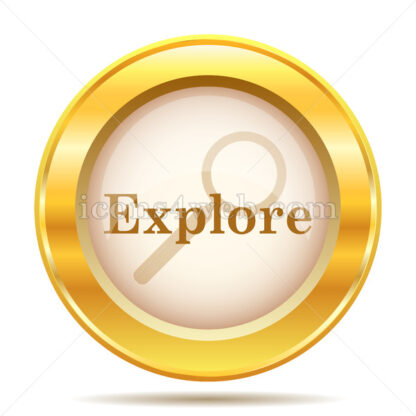 Explore golden button - Website icons