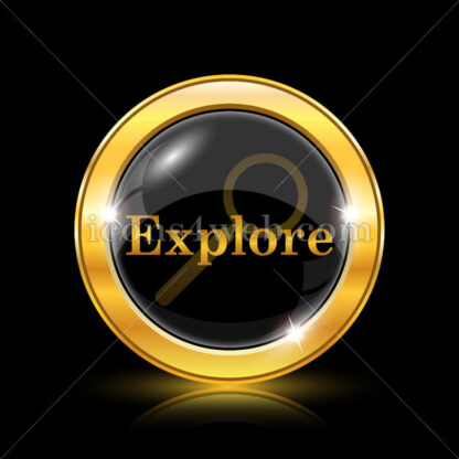 Explore golden icon. - Website icons