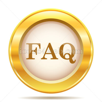 FAQ golden button - Website icons