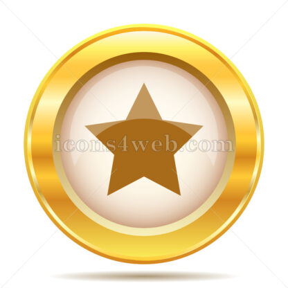 Favorite  golden button - Website icons