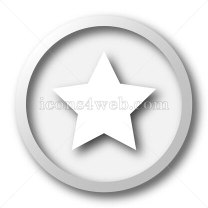 Favorite  white icon. Favorite  white button - Website icons