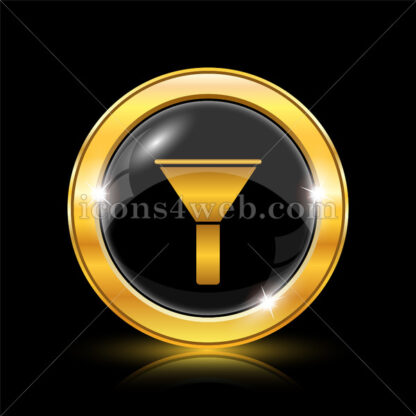 Filter golden icon. - Website icons